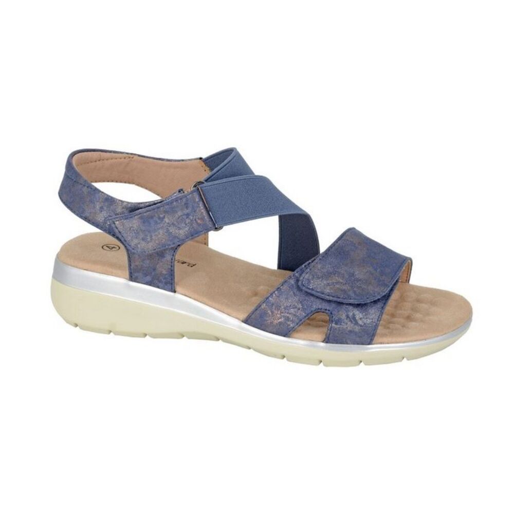 Boulevard Womens/Ladies Grunge Sandals / Navy